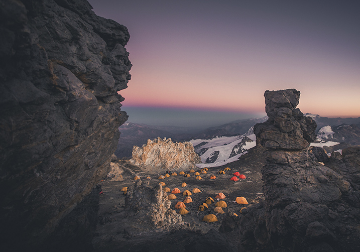 Campamento en el Aconcagua